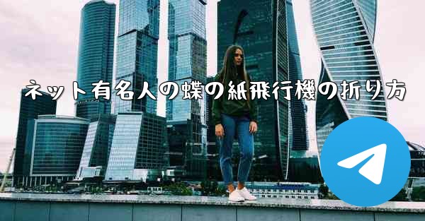 ネット有名人の蝶の紙飛行機の折り方