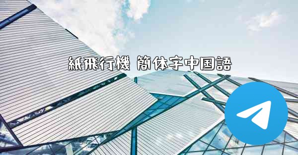 紙飛行機 簡体字中国語