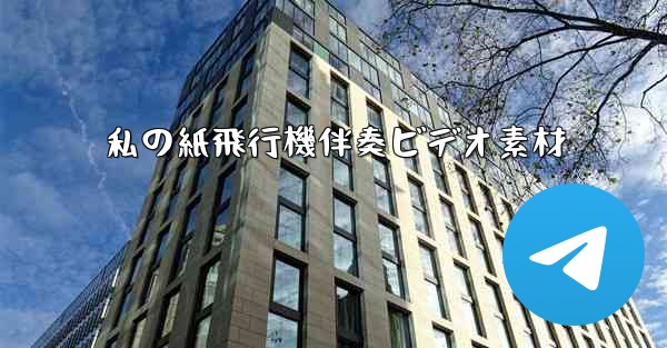 私の紙飛行機伴奏ビデオ素材