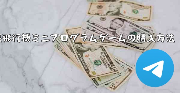 紙飛行機ミニプログラムゲームの購入方法