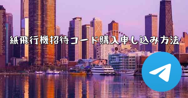 紙飛行機招待コード購入申し込み方法