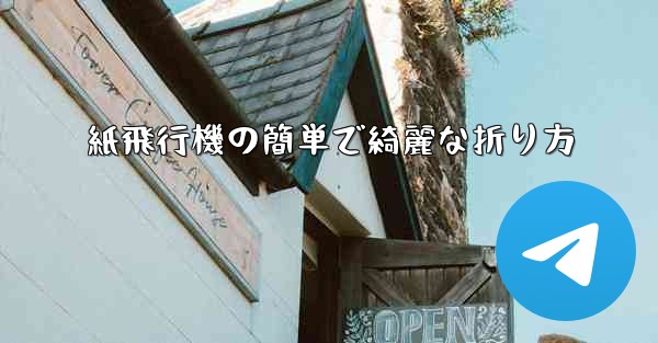 紙飛行機の簡単で綺麗な折り方