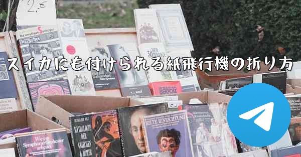 スイカにも付けられる紙飛行機の折り方