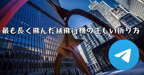 最も長く飛んだ紙飛行機の正しい折り方