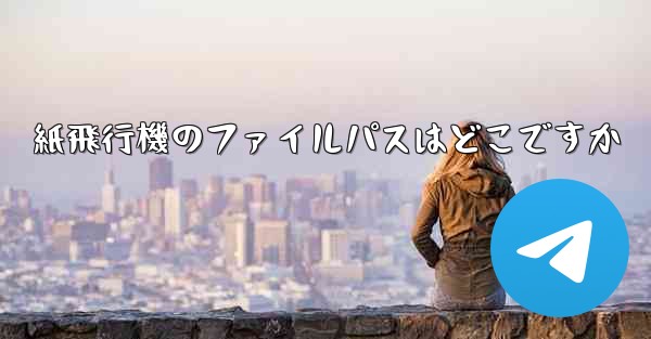 紙飛行機のファイルパスはどこですか