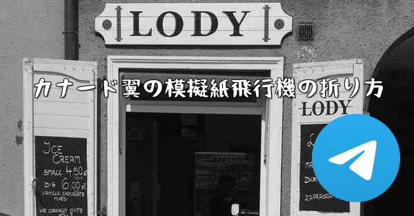 カナード翼の模擬紙飛行機の折り方