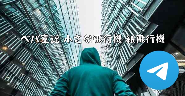 ベバ童謡 小さな飛行機 紙飛行機