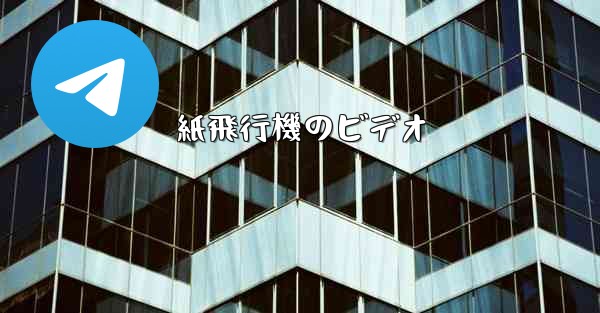 紙飛行機のビデオ