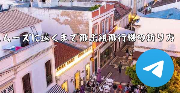 一番スムーズに遠くまで飛ぶ紙飛行機の折り方