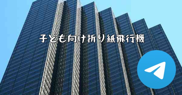 子ども向け折り紙飛行機