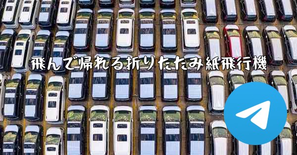 飛んで帰れる折りたたみ紙飛行機