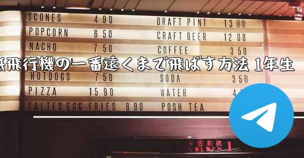 折り紙飛行機の一番遠くまで飛ばす方法 1年生