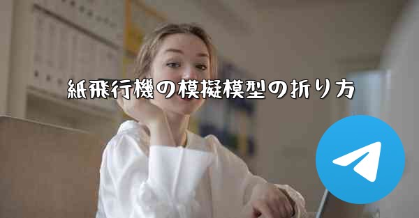 紙飛行機の模擬模型の折り方