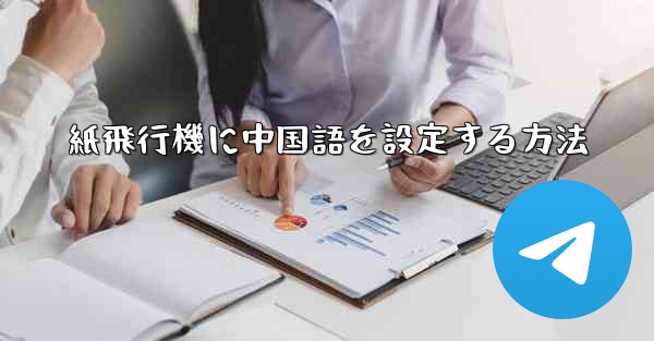 紙飛行機に中国語を設定する方法