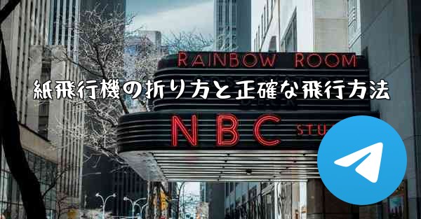 紙飛行機の折り方と正確な飛行方法