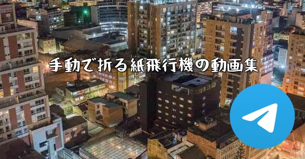 手動で折る紙飛行機の動画集