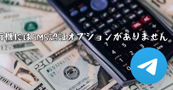 紙飛行機にはSMS認証オプションがありません