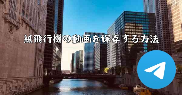 紙飛行機の動画を保存する方法