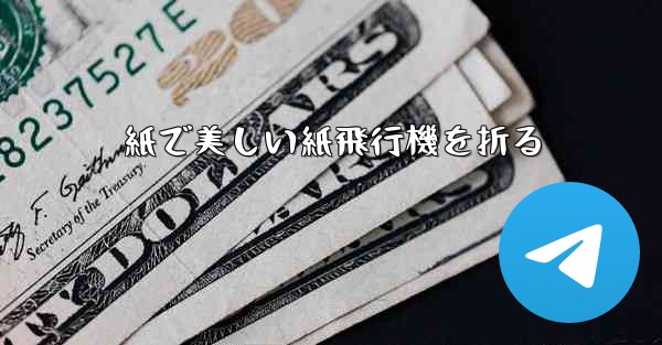 紙で美しい紙飛行機を折る