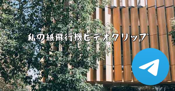 私の紙飛行機ビデオクリップ