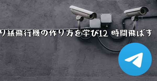 折り紙飛行機の作り方を学び12 時間飛ばす